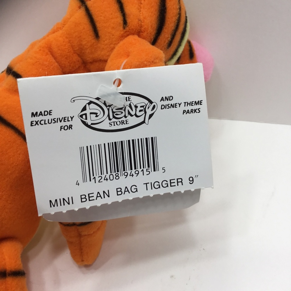 Disney‎ Store Mini Bean Bag Tigger 9" Plush - Picture 4 of 4